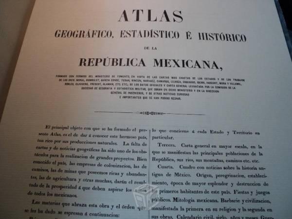 Atlas de mexico de antonio garcia cubas 1858