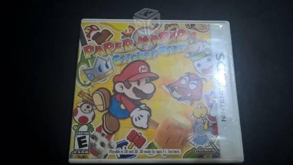 Paper mario para 3ds seminuevo