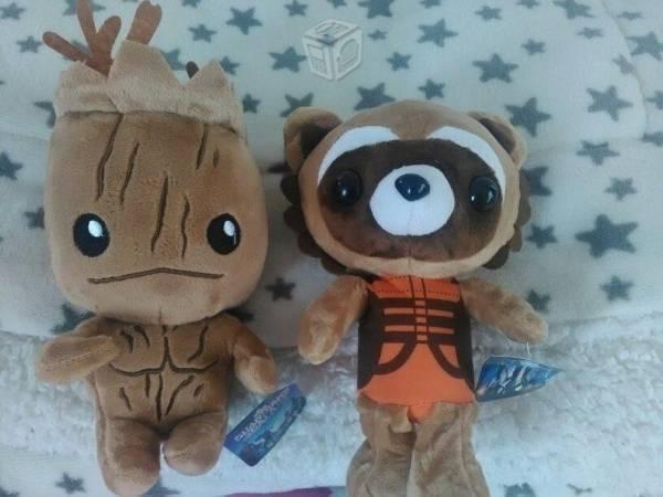 Paquete 2 peluches groot y rocket