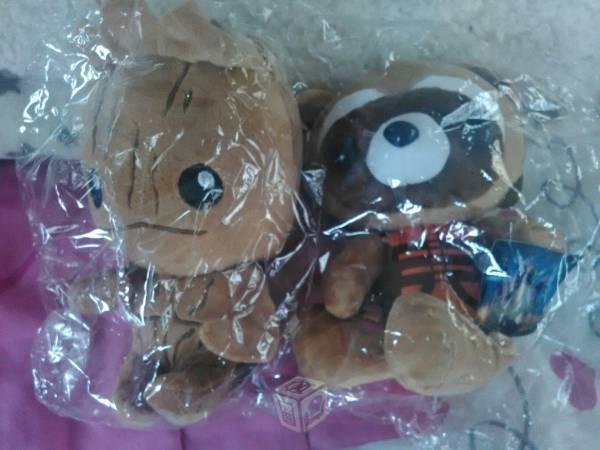 Paquete 2 peluches groot y rocket