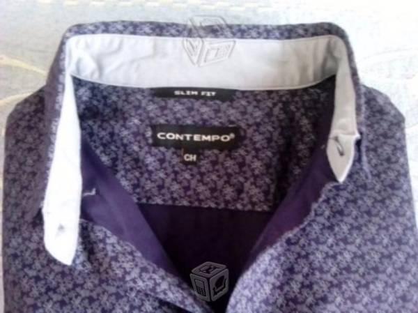 Camisa Contempo Morada Seminueva