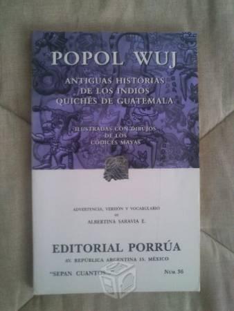 Libro - Popol Wuj Ed. Porrua 22da Edición 2001