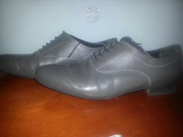 Zapatos gris ZARA 100% piel vacuno #27.5