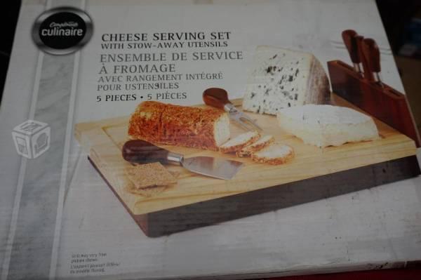Tabla para cortar degustar quesos culinaria