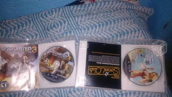 Grand theft auto V y uncharted 3