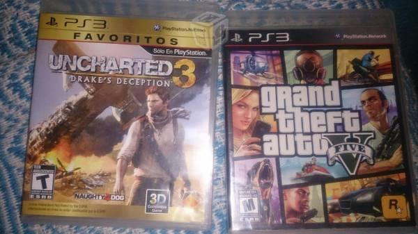 Grand theft auto V y uncharted 3