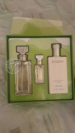 perfume eternity original y bolsa