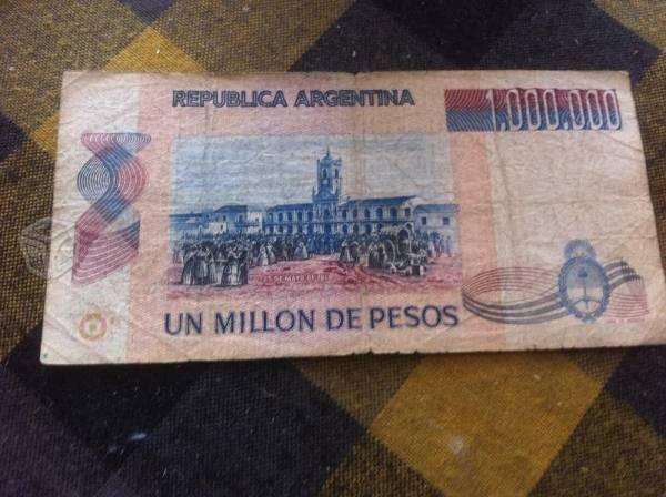 Billete de argentina de 1,000,000.00 de pesos