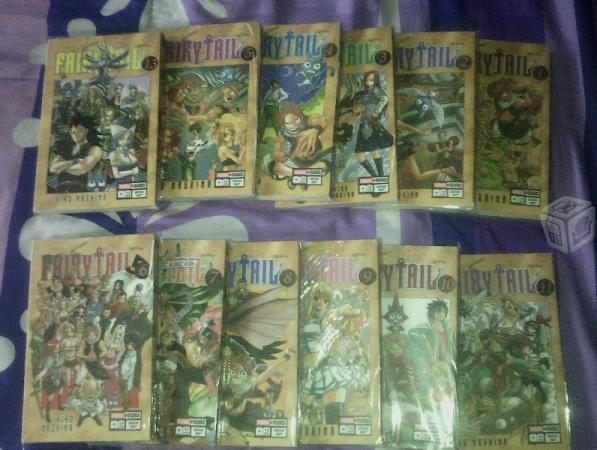 Mangas de Fairy Tail del 1 al 13 (excepto el 12)