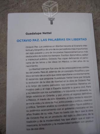 Octavio Paz Las Palabras En Libertad Guadalupe Net