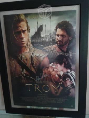 Troya, poster autografiado