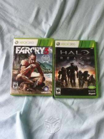 Venta de Far Cry 3 y Halo reach para Xbox 360
