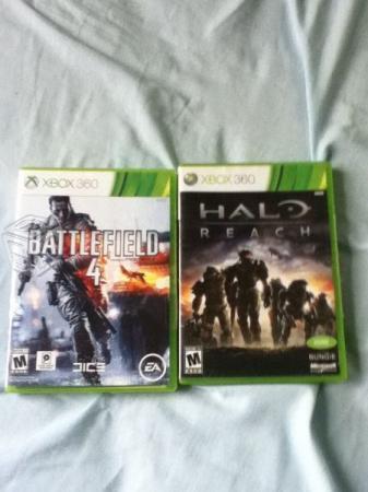 Venta de Halo reach y Battlefield 4 para Xbox 360