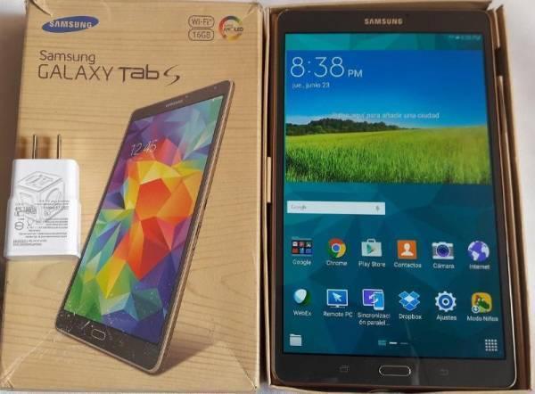 Galaxy Tab S 8.4, Dorada, estetica de 9.5, en caja