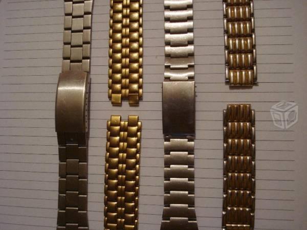 Lote de 4 extensibles diferentes para relojes