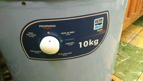 Lavadora marca IEM 10kg