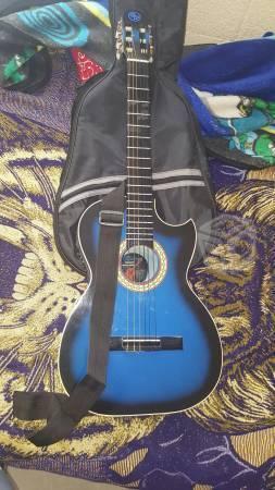 Guitarra Electroacústica Azul