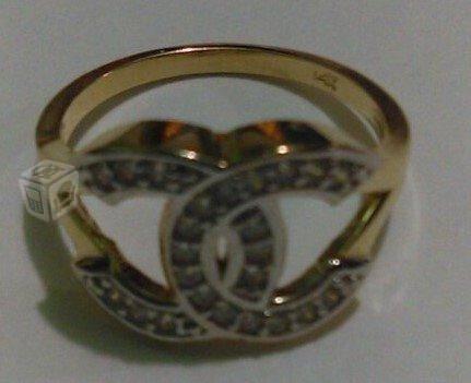 Hermoso anillo de oro Chanel 14K