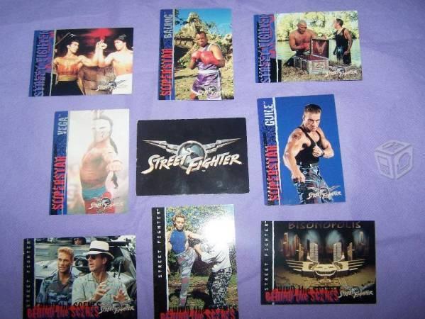 Serie completa de tarjetas street fighter pelicula