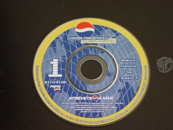 Mini Disk, Pepcd´s Pepsi Costo Por Pieza
