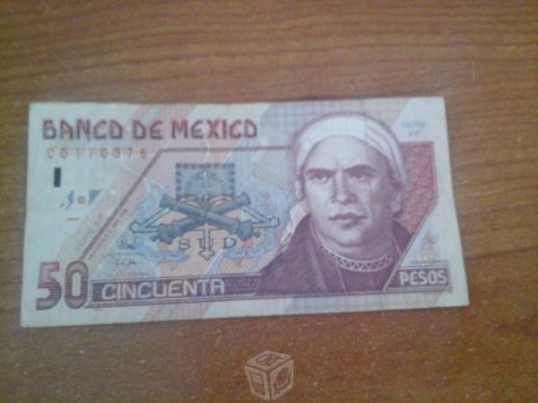 Billete 50 Pesos De Jose Maria Morelos, De Papel