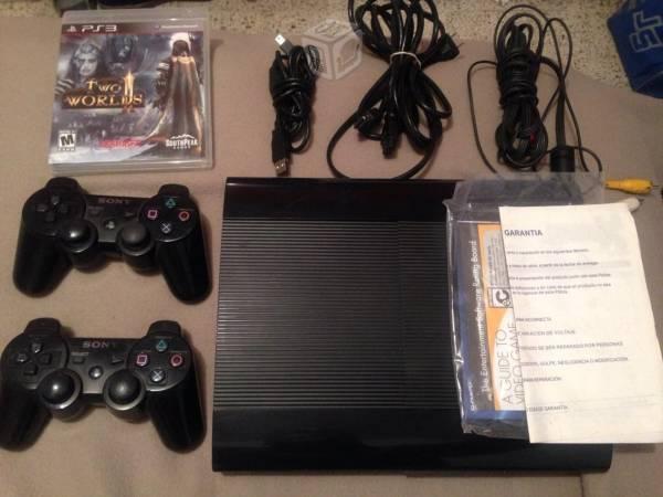 Play station 3 super slim 250gb 2 controles