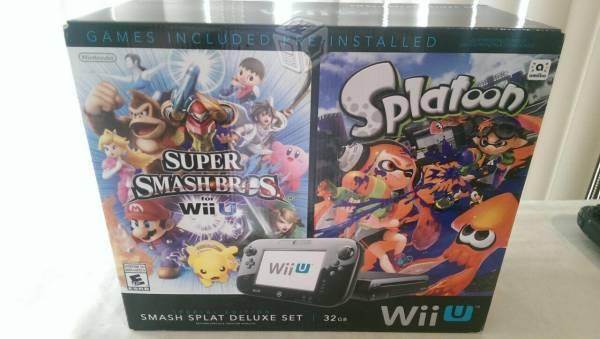 Wii U Smash/Splatoon Bundle 32Gb Control Adaptador