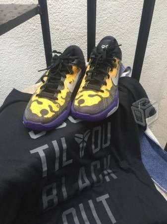 Tenis Nike kobe VII Dart Frog Lakers