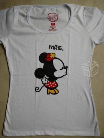 2 Playeras originales Mrs.& Mr. Mickey Mouse
