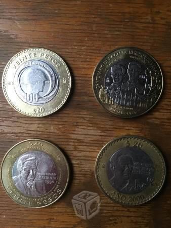 Monedas conmemorativas 20 pesos