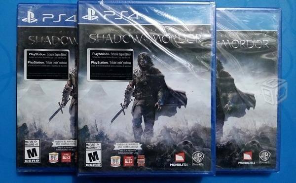 Shadow Of Mordor PS4 XBOX 360 Nuevo