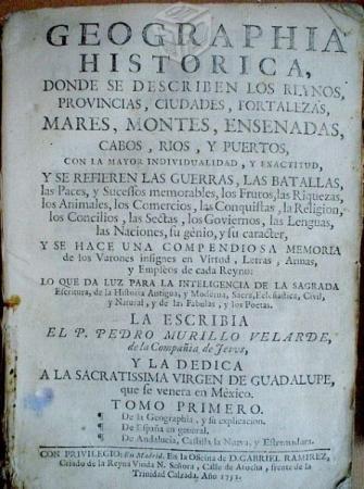 Geografía Histórica del siglo XVIII (1752)