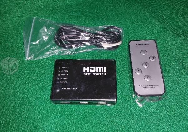 Selector de puertos HDMI con control remoto