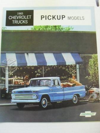 Catalogo De Venta Chevrolet Camionetas Pickup 1965