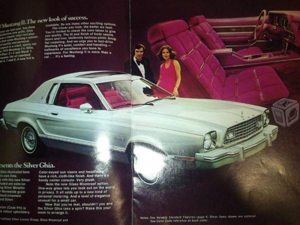 Catalogo De Venta De Ford Mustang 2 1975 Original