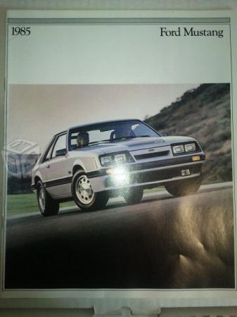 Catalogo Venta De Ford Mustang 1985
