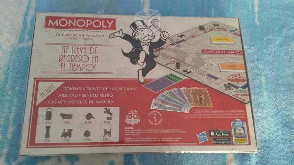 Monopoly 80 aniversario, hasbro
