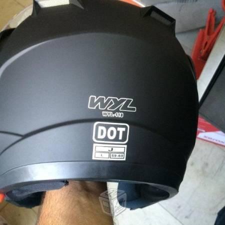 Casco abatible mate dot lentes integrados nuevo