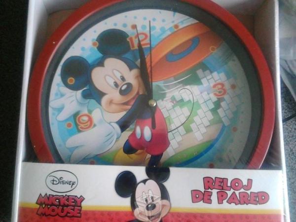 Reloj de pared de mickey mouse original de disney