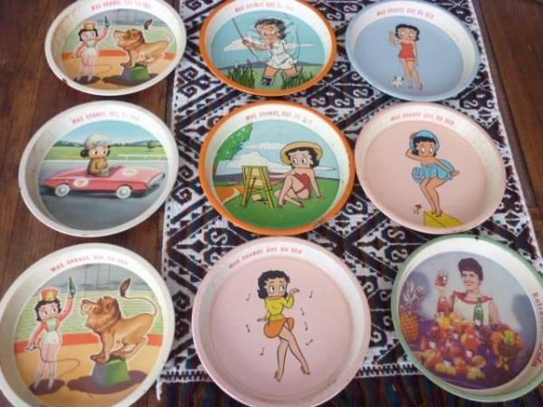 Colección de 9 Charolas Betty Boop