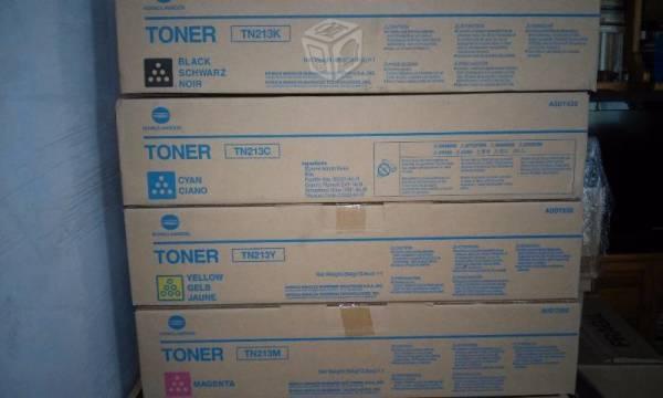Toners Tn-210 y TN-213 K C Y M, Konica Originales