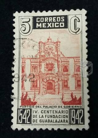 Timbre 400 Años Fundación de Guadalajara 1942