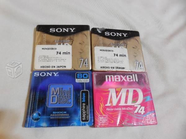 Paquete de Discos Mini Disc Sony