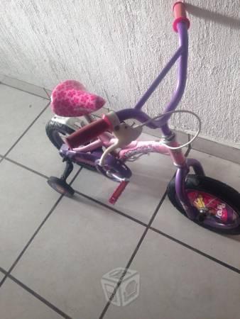 Bicicleta de niña y patín del diablo