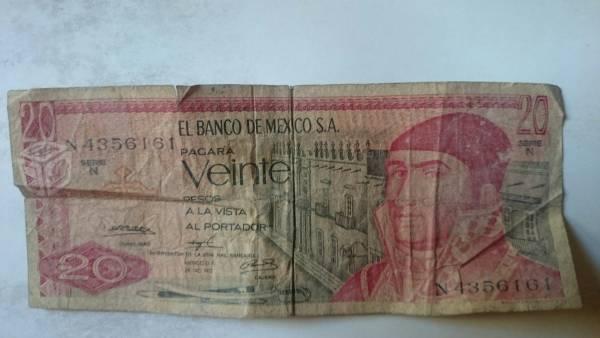 Billete 20 pesos 1972