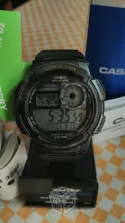 Reloj casio hora mundial