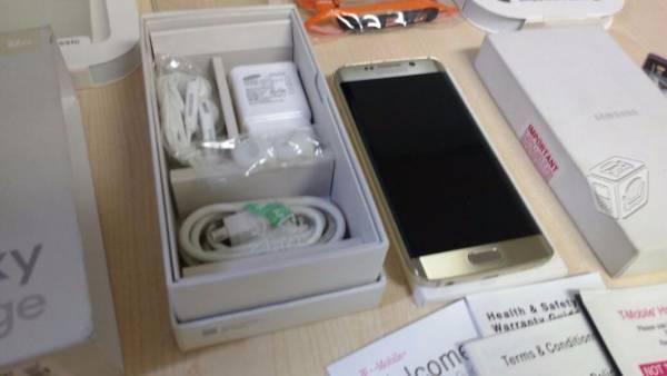 Galaxy S6 Edge Oro LIBRE caja y accesorios