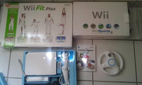 Consola wii sport blanca incluye wii fit