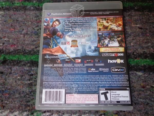 Uncharted 2 ps3 con manual