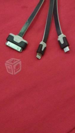 Cable USB y para carga 3entradas
